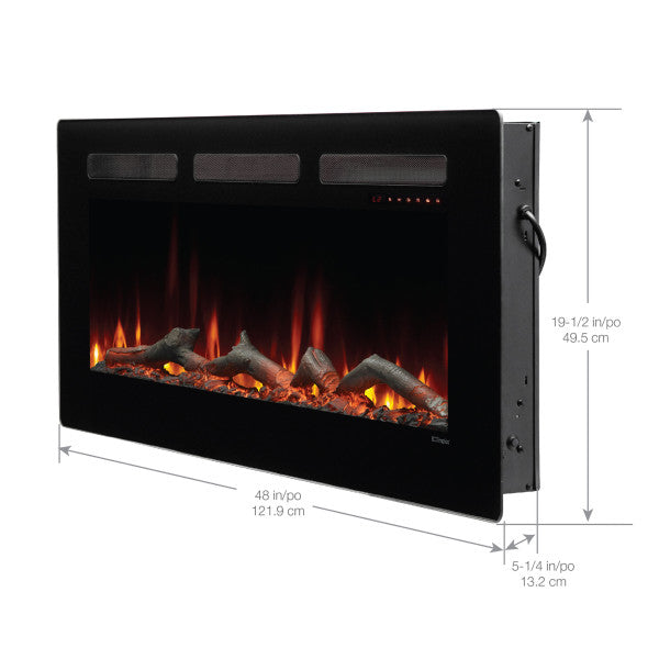 Dimplex - Sierra 48" - Wall-mounted/Built-In Linear Electric Fireplace | Fireplace Trends