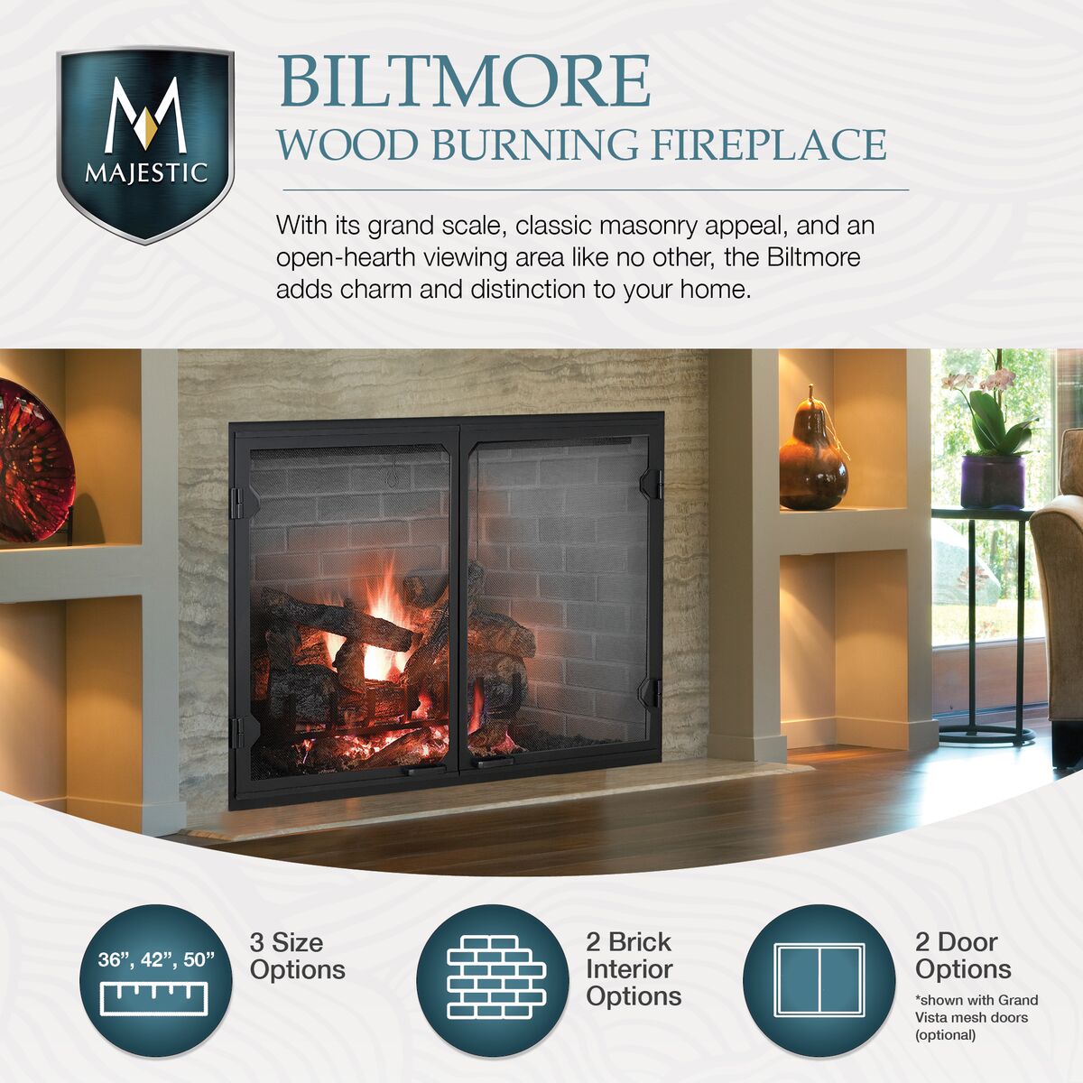 Majestic Biltmore - Wood Burning Fireplace | FireplaceTrends.com