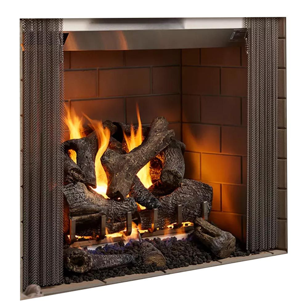 Majestic  - Castlewood 42 Outdoor Wood Burning Fireplace with Refractory Panels