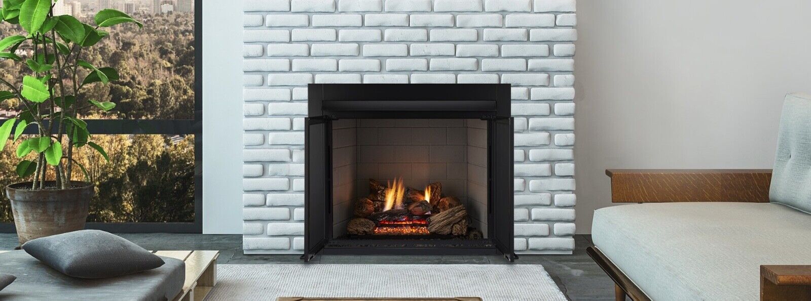 Lo-Rider LCUF Series Traditional Vent Free Fireboxes - 36"