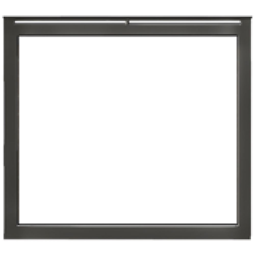 Majestic Ventura Black Overlap Front for Meridian 42-Inch Fireplaces - VENTURA42BK