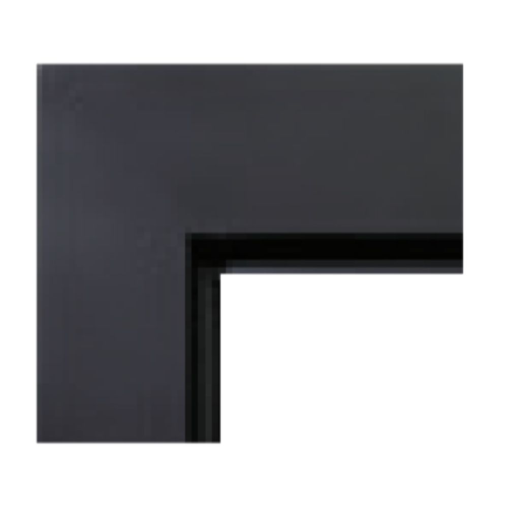 Kingsman  Black Wall Surround for Flush-Installed ZCV3622 Direct Vent Gas Fireplace - ZCVRB36SWFBL
