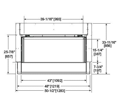 Majestic Jade 42 Direct Vent Linear Gas Fireplace with IntelliFire Touch Ignition System