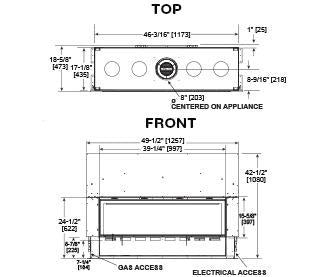 Majestic - Echelon II 36" - Direct Vent Linear Gas Fireplace with IntelliFire Touch Ignition System NG