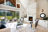 Majestic - Quartz Platinum 36" Direct Vent Traditional Gas Fireplace with Intellifire Touch ignition